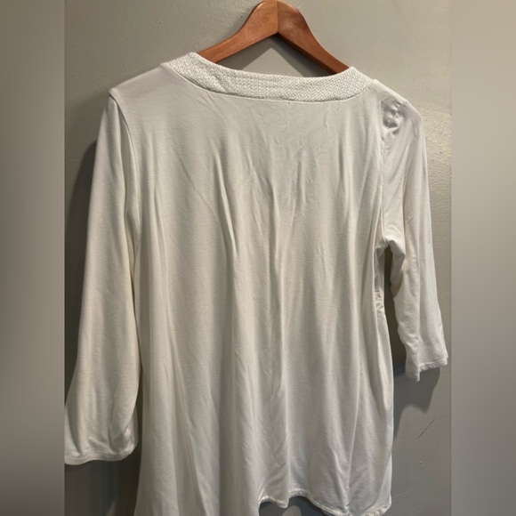 Adrianna Papell Asymmetrical Cream Blouse neutral basic minimalist
Textured - Picture 10 of 10